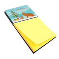 Rex Rabbit Christmas Watercolor Sticky Note Holder Refillable Dispenser Desk Accessory 3x3 Pad Gift