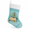 Suffolk Sheep Christmas Holiday Stocking Double-Sided Print, Polyester Suede,11x18, Made in USA