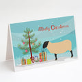 Suffolk Sheep Christmas Greeting Cards Pack of 8 Blank Cards with Envelopes Whimsical A7 Size 5x7