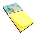 English Leicester Longwool Sheep Christmas Watercolor Sticky Note Holder Refillable Dispenser Desk Accessory 3x3 Pad Gift
