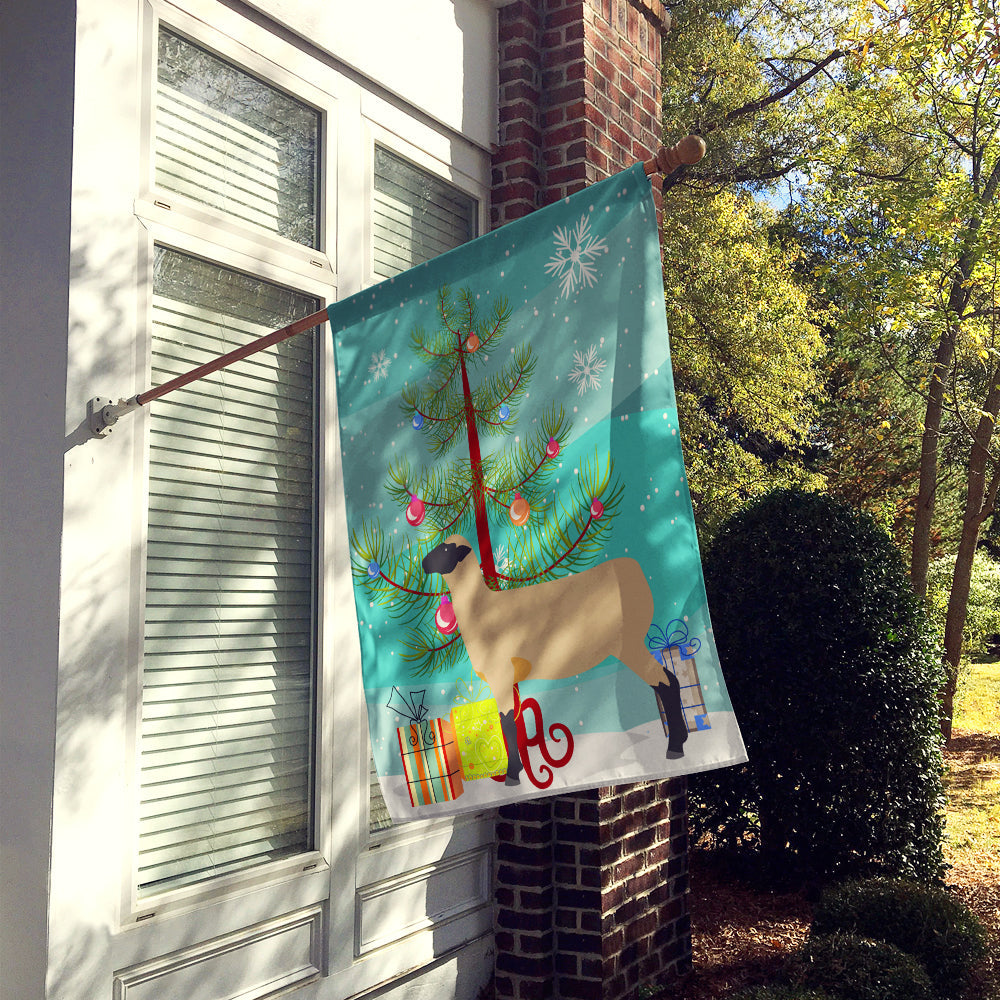 Hampshire Down Sheep Christmas House Flag 28x40 Porch Sleeve Pole Decorative Outside Yard Banner Artwork Wall Hanging, Polyester