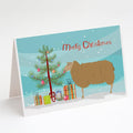 East Friesian Sheep Christmas Greeting Cards Pack of 8 Blank Cards with Envelopes Whimsical A7 Size 5x7