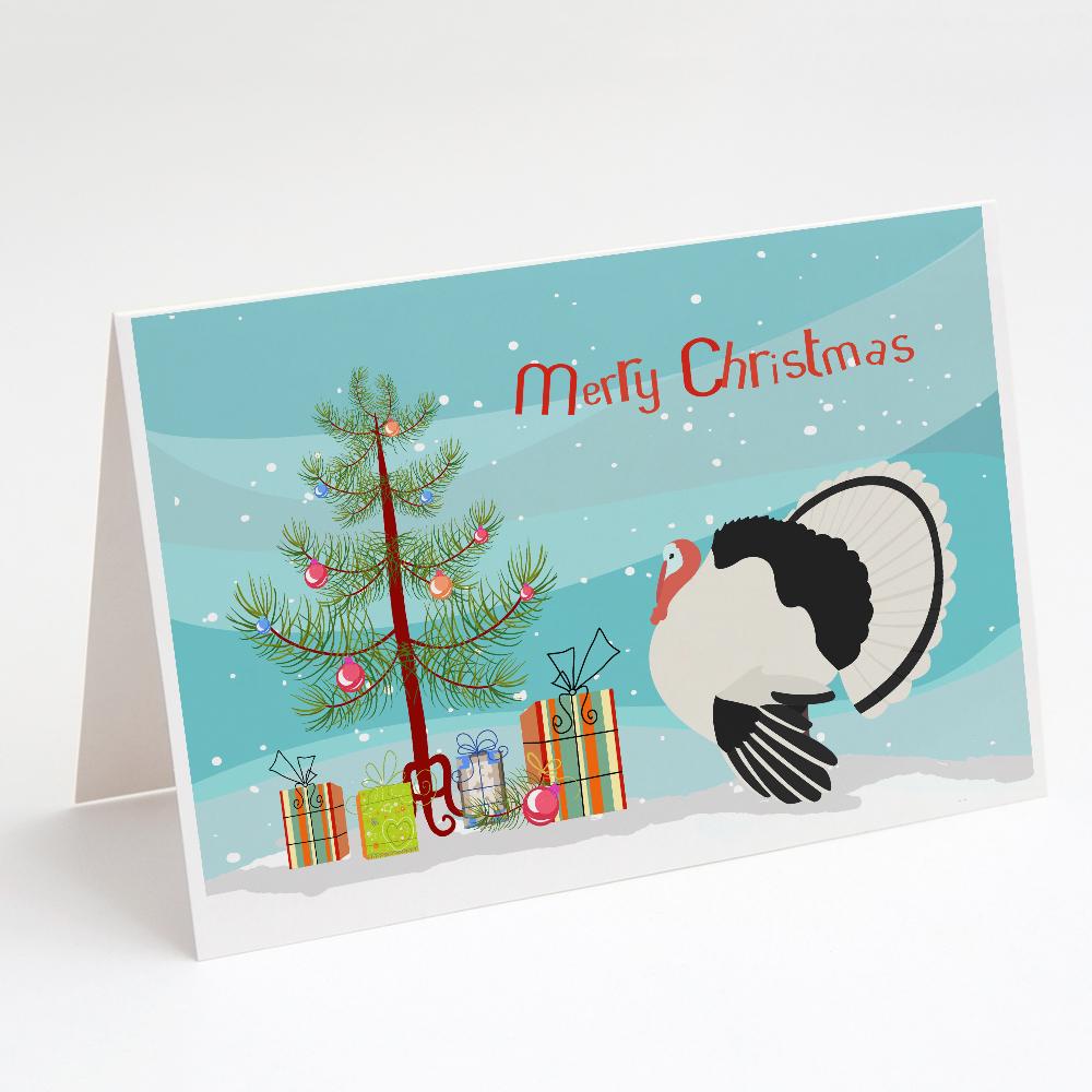 Royal Palm Turkey Christmas Greeting Cards Pack of 8 Blank Cards with Envelopes Whimsical A7 Size 5x7
