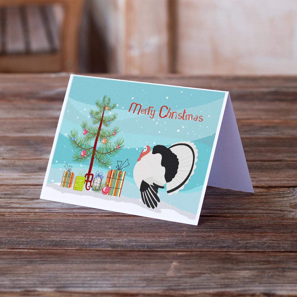 Royal Palm Turkey Christmas Greeting Cards Pack of 8 Blank Cards with Envelopes Whimsical A7 Size 5x7