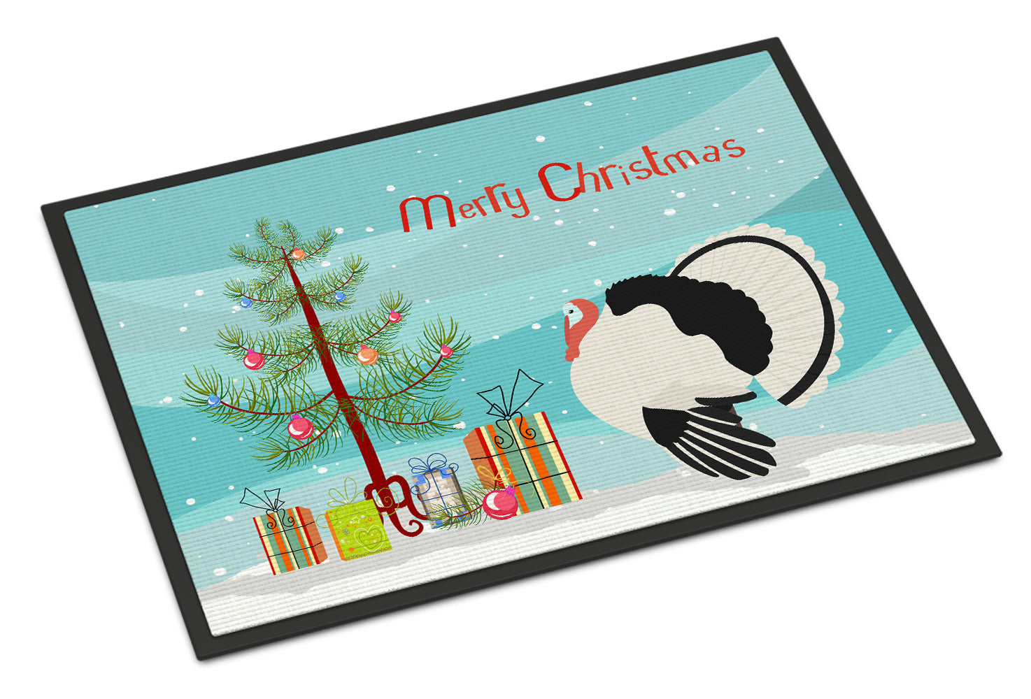 Royal Palm Turkey Christmas Doormat Indoor Outdoor 24H X 36W Front Door Mat Rugs for Entryway, Non Slip Washable Low Pile,