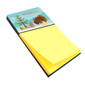 French Turkey Dindon Christmas Watercolor Sticky Note Holder Refillable Dispenser Desk Accessory 3x3 Pad Gift
