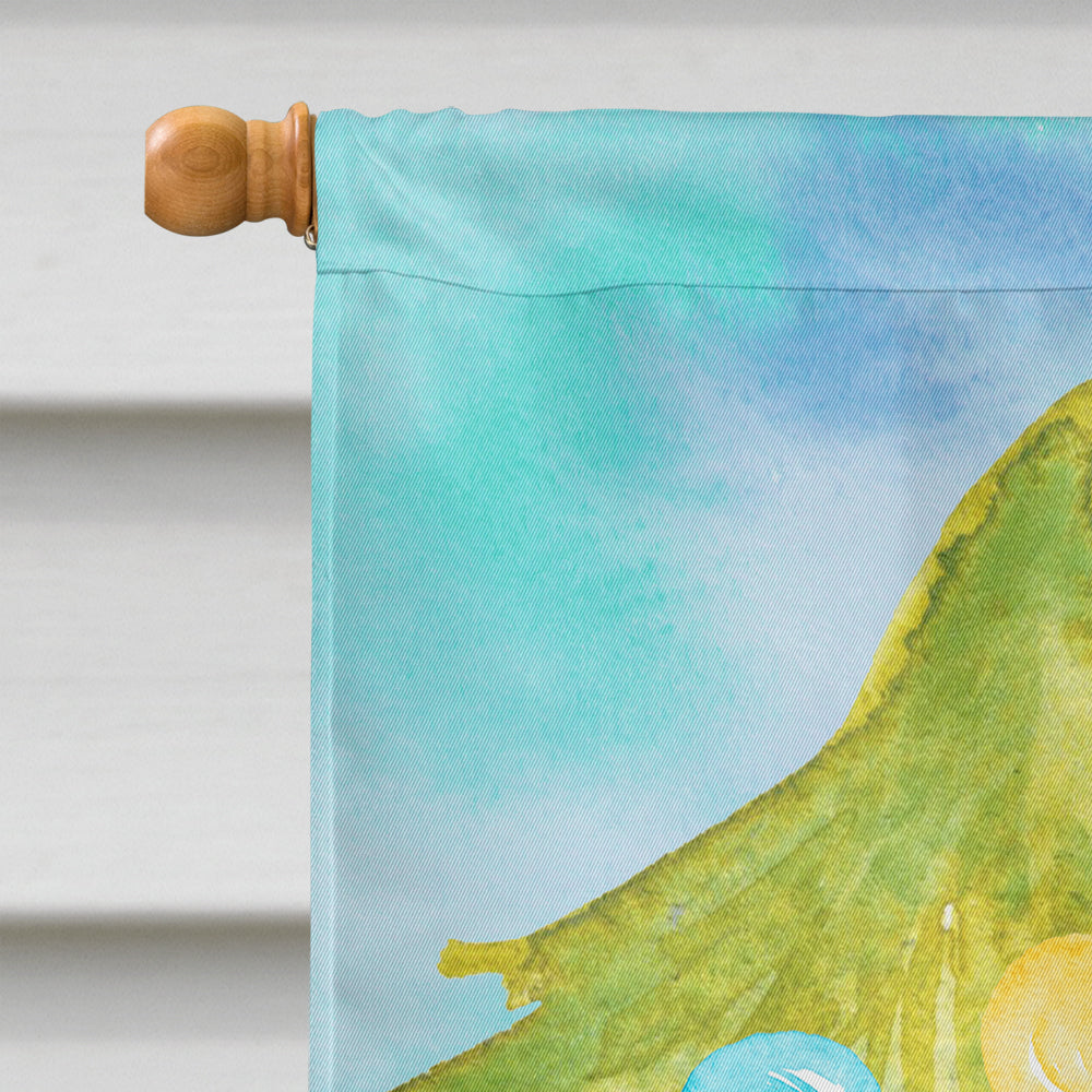 Corgi Christmas House Flag 28x40 Porch Sleeve Pole Decorative Outside Yard Banner Artwork Wall Hanging, Polyester