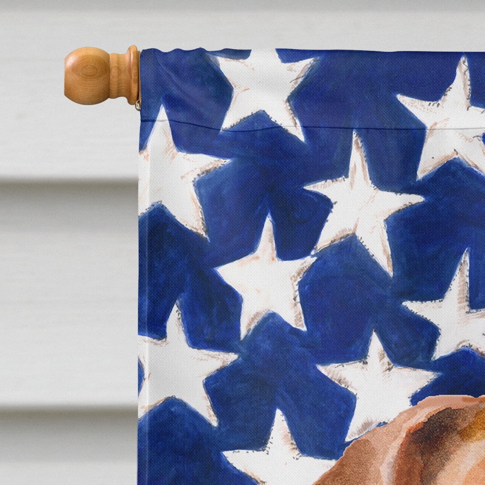 Jack Russell Terrier #2 Patriotic House Flag 28x40 Porch Sleeve Pole Decorative Outside Yard Banner Artwork Wall Hanging, Polyester