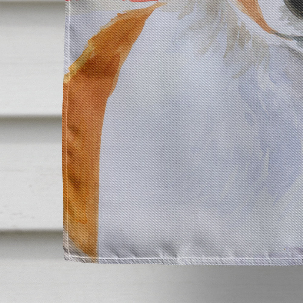 Jack Russell Terrier Love House Flag 28x40 Porch Sleeve Pole Decorative Outside Yard Banner Artwork Wall Hanging, Polyester