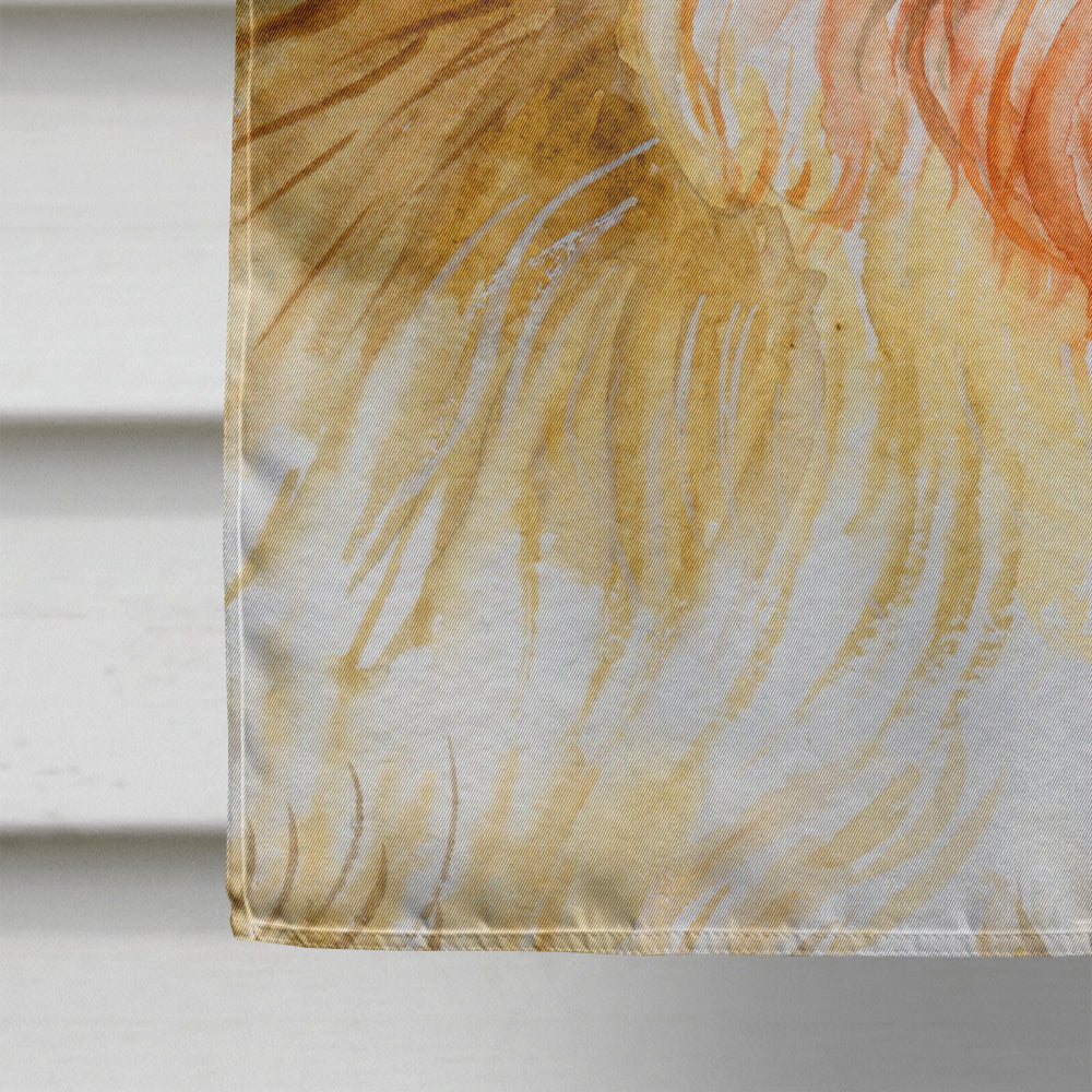 Morkie Fall House Flag 28x40 Porch Sleeve Pole Decorative Outside Yard Banner Artwork Wall Hanging, Polyester