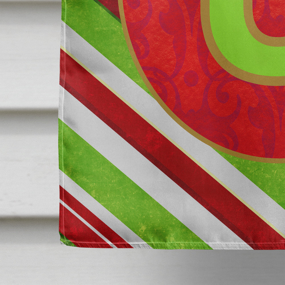 Christmas Oranment Holiday Initial Letter U House Flag 28x40 Porch Sleeve Pole Decorative Outside Yard Banner Artwork Wall Hanging, Polyester