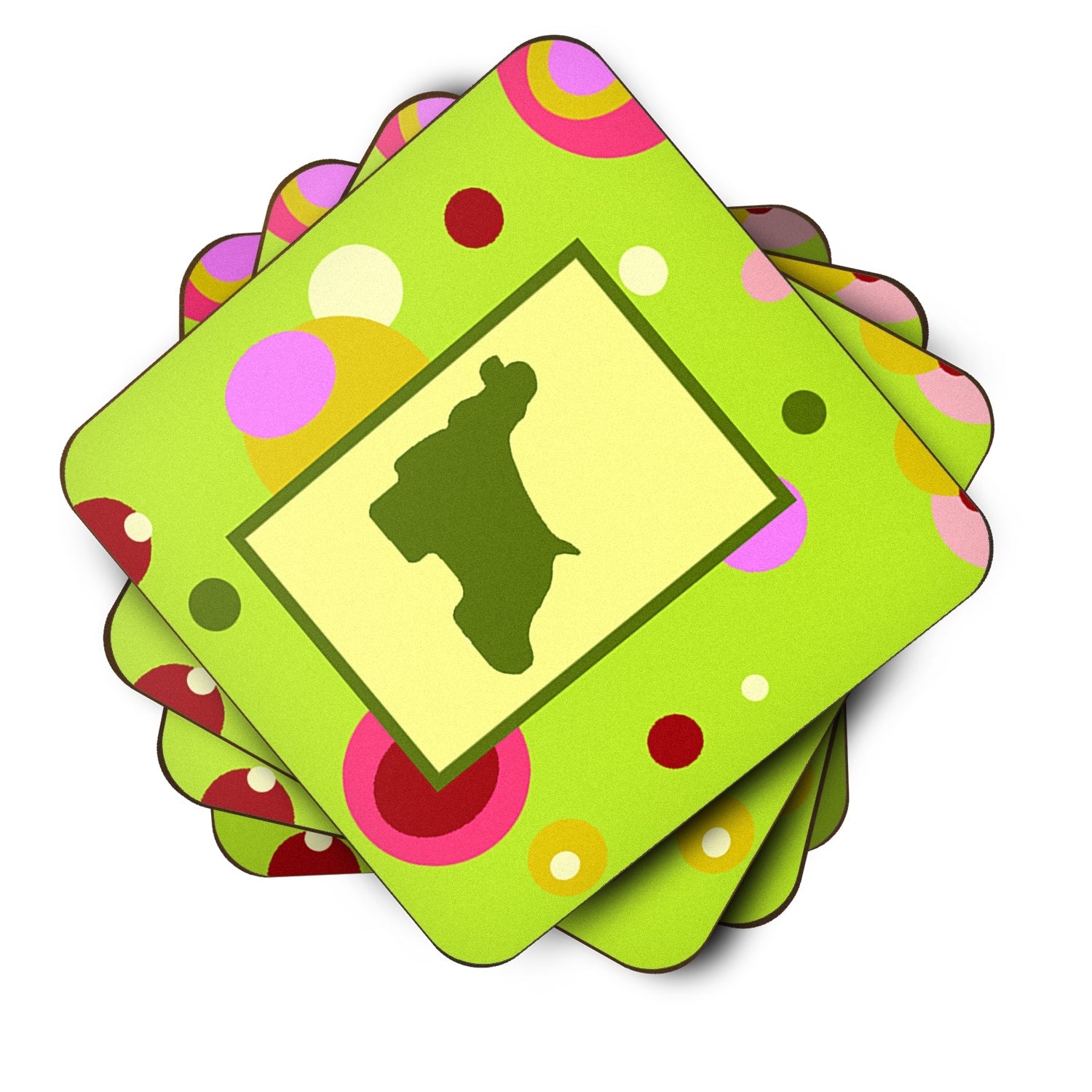 Cocker Spaniel Foam Coasters Set of 4 Cup Coasters for Indoor Outdoor, Tabletop Protection, Anti Slip, Mouse pad Material