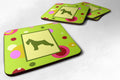 Schnauzer Foam Coasters Set of 4 Cup Coasters for Indoor Outdoor, Tabletop Protection, Anti Slip, Mouse pad Material
