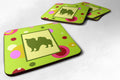 Chihuahua Foam Coasters Set of 4 Cup Coasters for Indoor Outdoor, Tabletop Protection, Anti Slip, Mouse pad Material