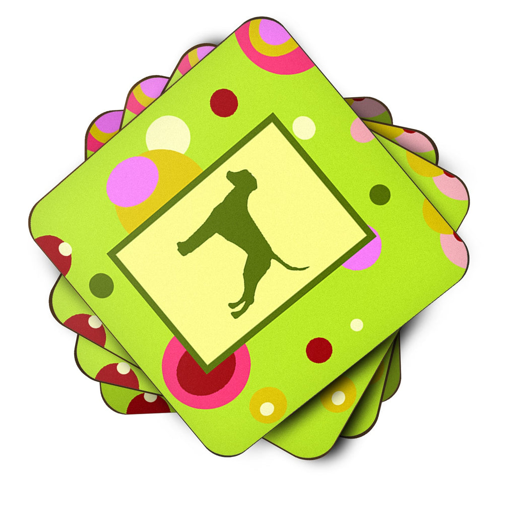 Dalmatian Foam Coasters Set of 4 Cup Coasters for Indoor Outdoor, Tabletop Protection, Anti Slip, Mouse pad Material