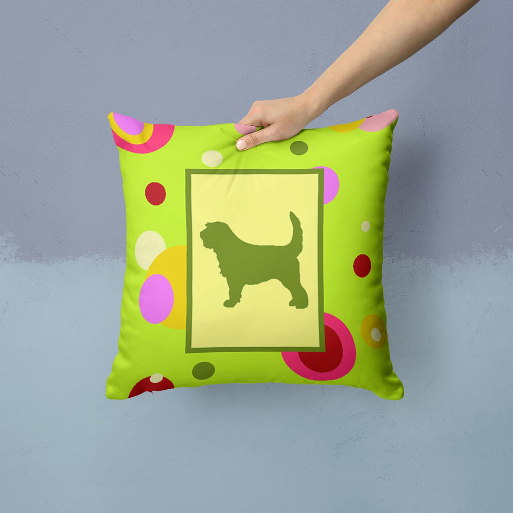 Decorative Throw Pillow 14x14 Indoor Outdoor Accent Cushion, Fabric Cover with Insert for Sofa, Bed, Porch & Living Room