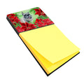 Schnauzer Poinsettas Watercolor Sticky Note Holder Refillable Dispenser Desk Accessory 3x3 Pad Gift