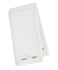 Yellow Labrador Retriever Easter White Embroidered Towel Set of 2 Decorative Bathroom Guest Hand Towel for Hand, Face, Tea, Dishcloth, 19 X 25, White