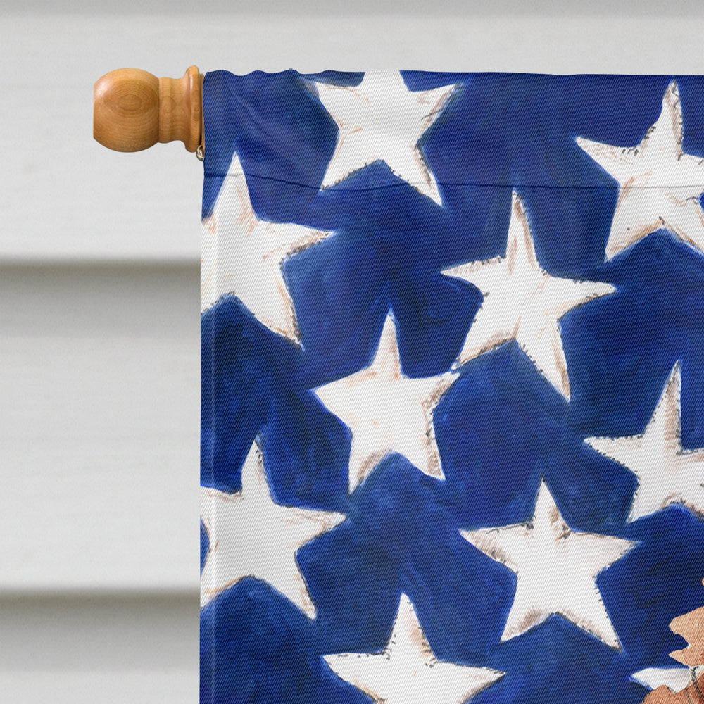 Patriotic USA Cavapoo House Flag 28x40 Porch Sleeve Pole Decorative Outside Yard Banner Artwork Wall Hanging, Polyester