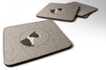 American Staffordshire Terrier In the Kitchen Foam Coasters Set of 4 Cup Coasters for Indoor Outdoor, Tabletop Protection, Anti Slip, Mouse pad Material