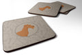 Irish Terrier In the Kitchen Foam Coasters Set of 4 Cup Coasters for Indoor Outdoor, Tabletop Protection, Anti Slip, Mouse pad Material