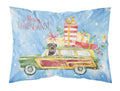 Merry Christmas Rottweiler Standard Pillowcase Lightweight Super Soft Easy Care Decorative Artwork Pillowcase, Standard