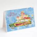 Merry Christmas Wheaten Terrier Greeting Cards Pack of 8 Blank Cards with Envelopes Whimsical A7 Size 5x7