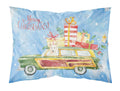 Merry Christmas White Collie Standard Pillowcase Lightweight Super Soft Easy Care Decorative Artwork Pillowcase, Standard