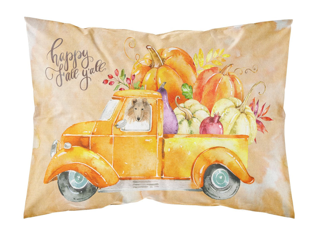 Fall Harvest Collie Standard Pillowcase Lightweight Super Soft Easy Care Decorative Artwork Pillowcase, Standard