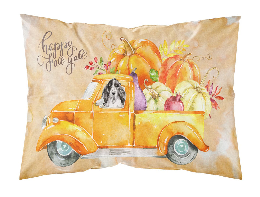 Fall Harvest Black Parti Cocker Spaniel Standard Pillowcase Lightweight Super Soft Easy Care Decorative Artwork Pillowcase, Standard
