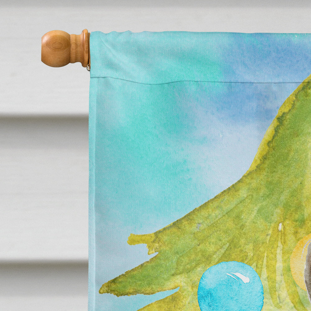 Bombay Christmas Presents House Flag 28x40 Porch Sleeve Pole Decorative Outside Yard Banner Artwork Wall Hanging, Polyester