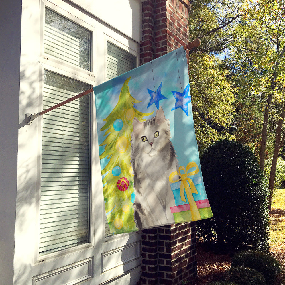 Ragamuffin Christmas Presents House Flag 28x40 Porch Sleeve Pole Decorative Outside Yard Banner Artwork Wall Hanging, Polyester