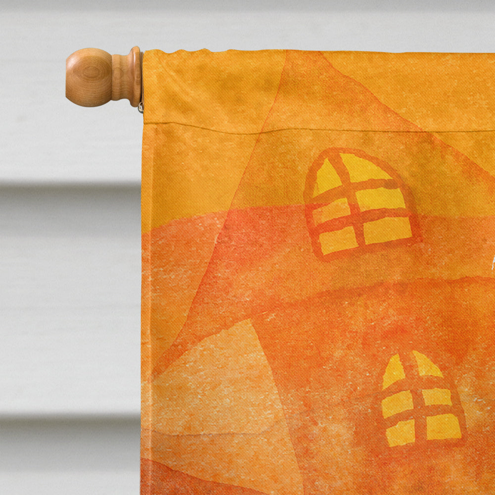Bombay Halloween House Flag 28x40 Porch Sleeve Pole Decorative Outside Yard Banner Artwork Wall Hanging, Polyester