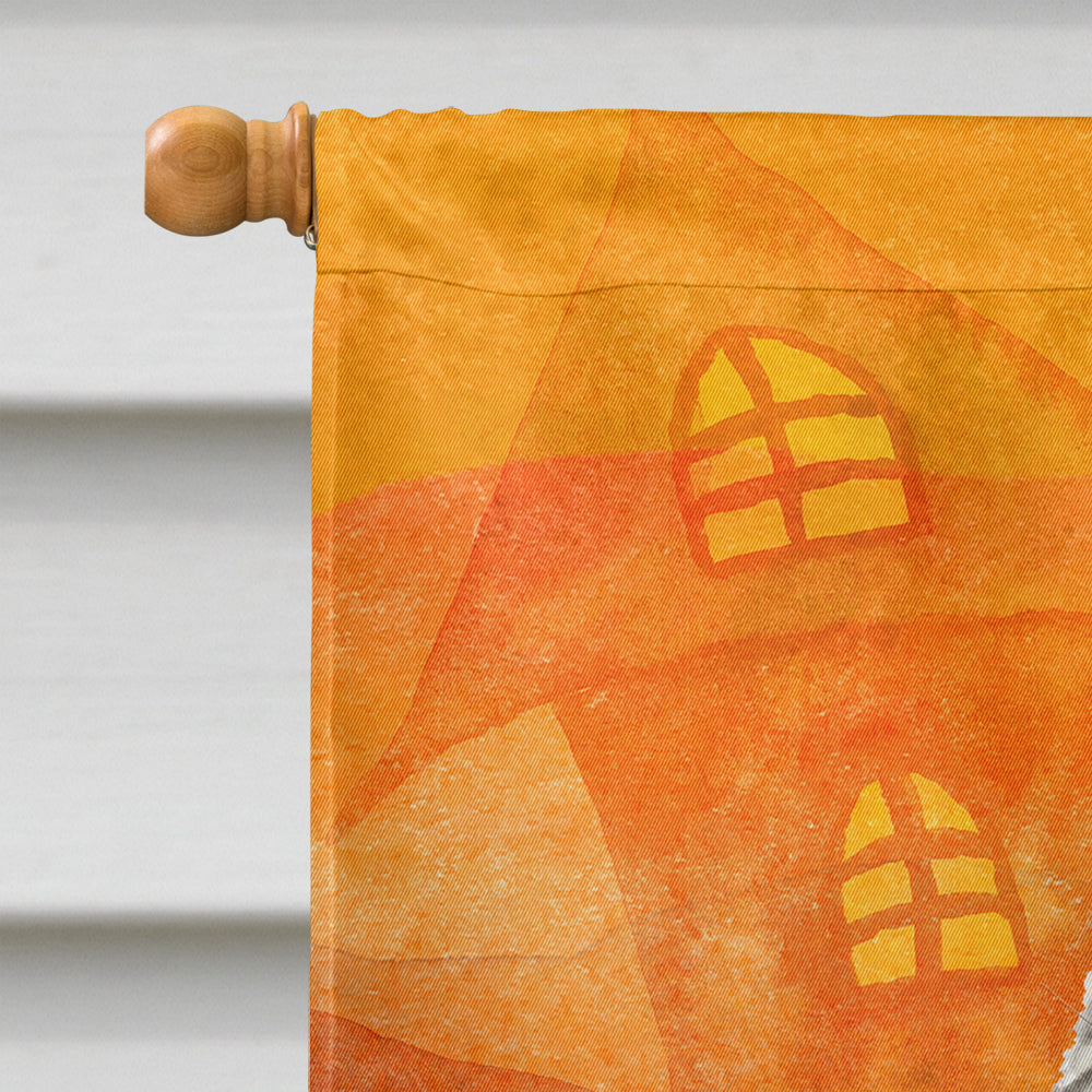 Ragamuffin Halloween House Flag 28x40 Porch Sleeve Pole Decorative Outside Yard Banner Artwork Wall Hanging, Polyester