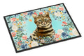 Bengal Spring Flowers Doormat Indoor Outdoor 24H X 36W Front Door Mat Rugs for Entryway, Non Slip Washable Low Pile,