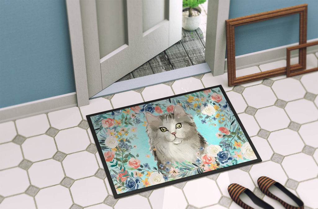 Ragamuffin Spring Flowers Doormat Indoor Outdoor 24H X 36W Front Door Mat Rugs for Entryway, Non Slip Washable Low Pile,