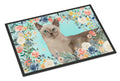 Tonkinese Spring Flowers Doormat Indoor Outdoor 18H X 27W Front Door Mat Rugs for Entryway, Non Slip Washable