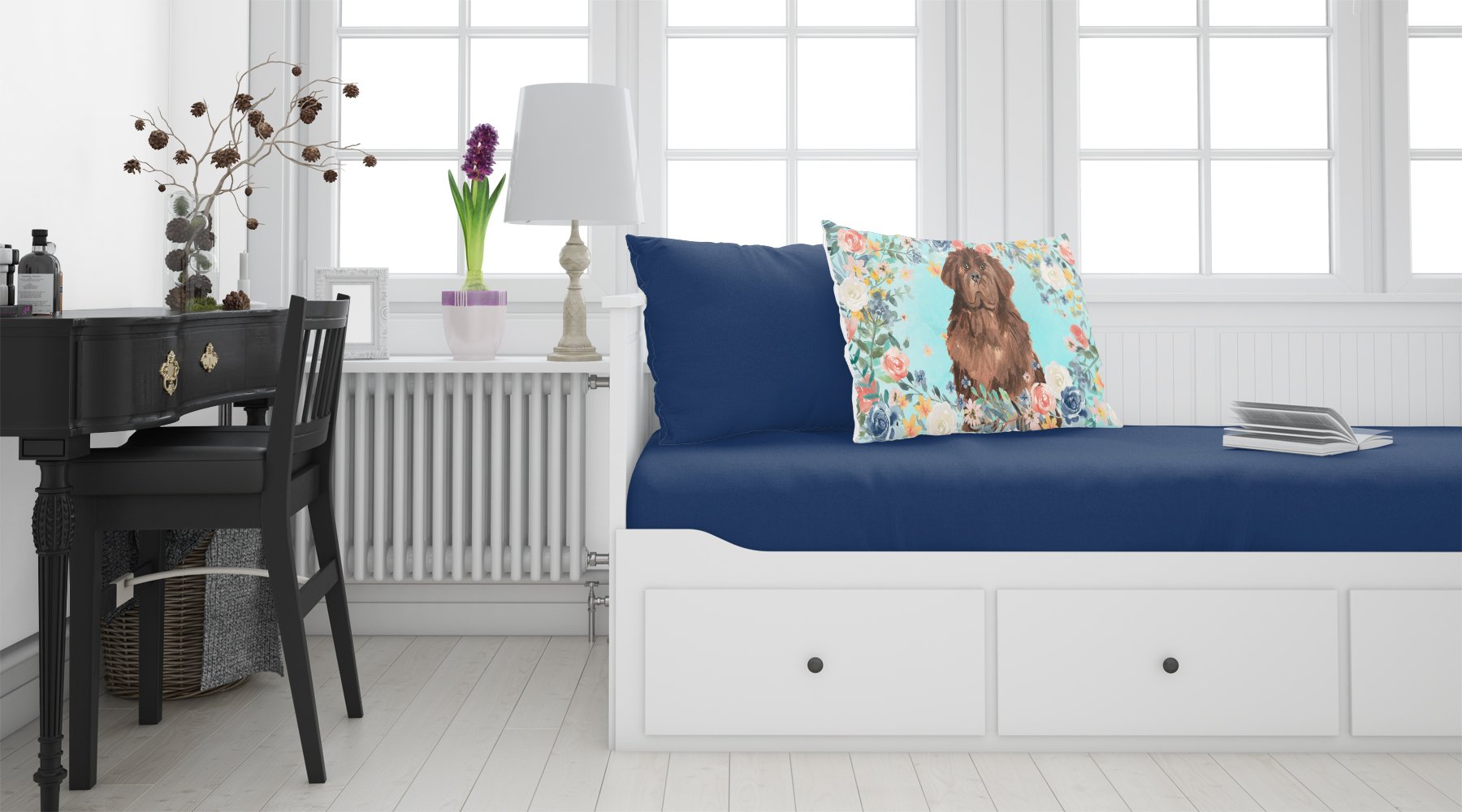 Newfoundland Standard Pillowcase Lightweight Super Soft Easy Care Decorative Artwork Pillowcase, Standard