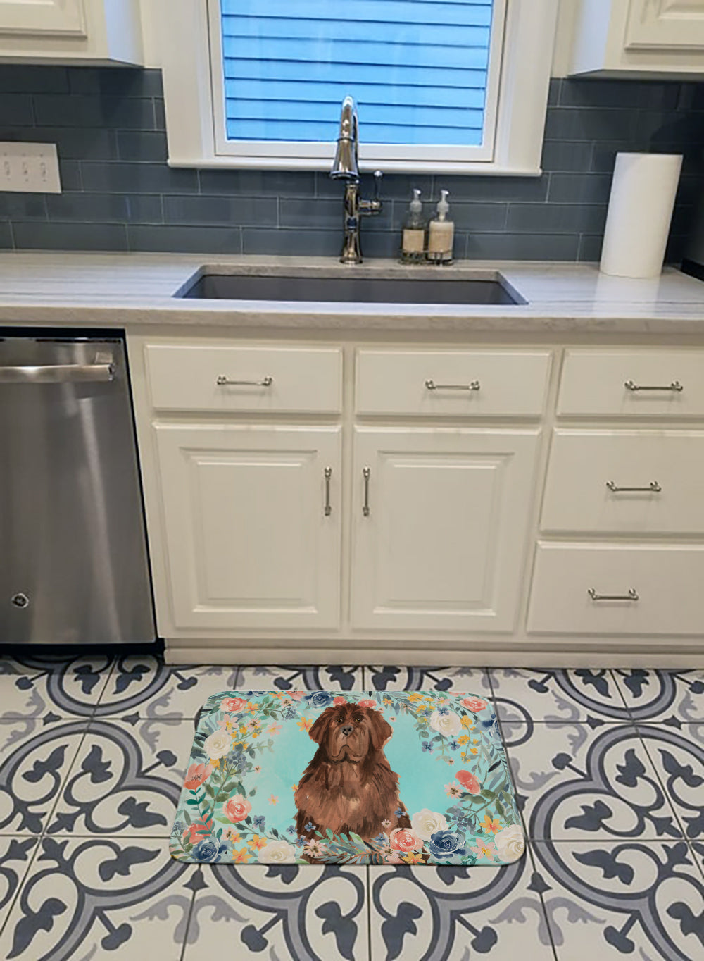 Newfoundland Memory Foam Kitchen Mat Machine Washable Anti-Fatigue Cushion Comfort Bath or Kitchen Rug