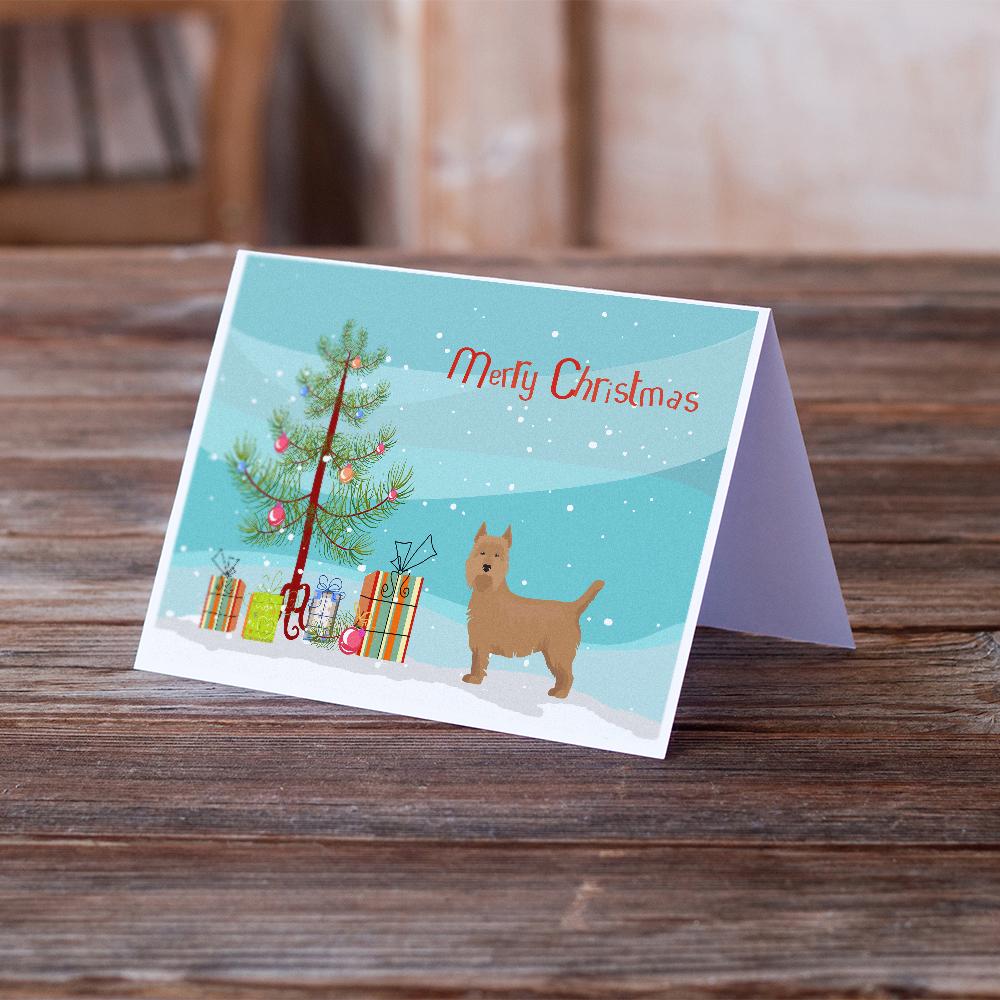 Airedale Terrier Christmas Tree Greeting Cards Pack of 8 Blank Cards with Envelopes Whimsical A7 Size 5x7