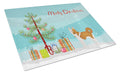 Nordic Spitz Christmas Tree Cutting Board Tempered Glass Kitchen Cutting Surface, Heat Resistant Chopping, Non-Slip Feet, Food Prep & Serving
