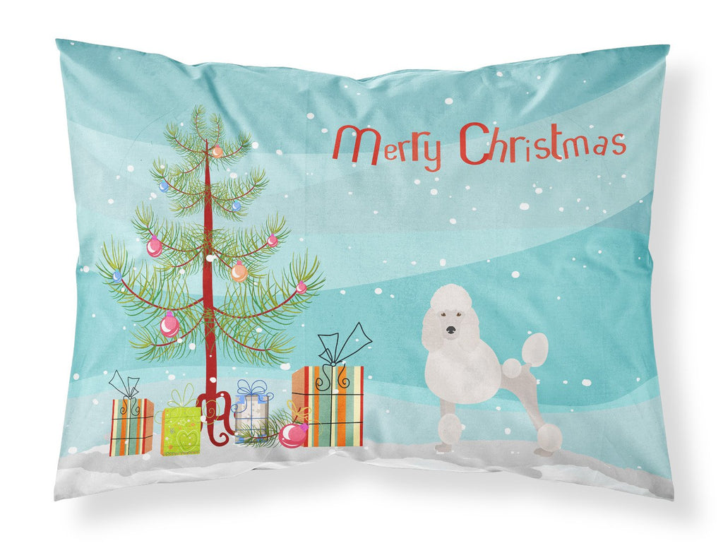 Miniature Poodle Christmas Tree Standard Pillowcase Lightweight Super Soft Easy Care Decorative Artwork Pillowcase, Standard