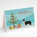 Australian Shepherd Christmas Tree Greeting Cards Pack of 8 Blank Cards with Envelopes Whimsical A7 Size 5x7
