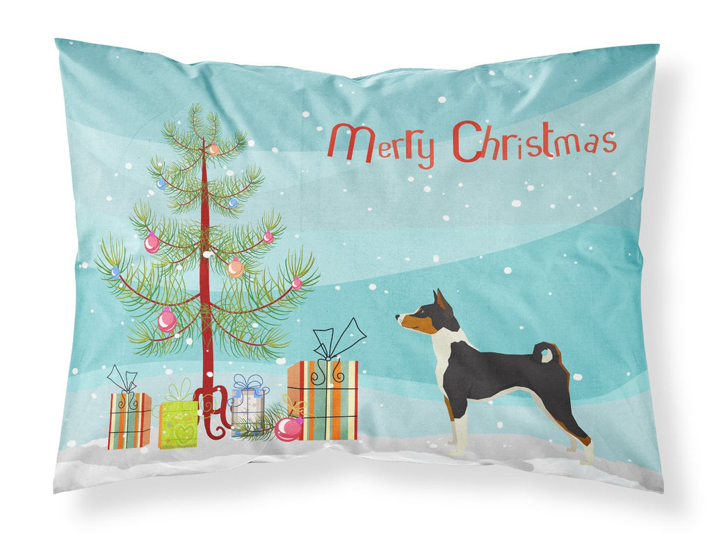 Basenji Christmas Tree Standard Pillowcase Lightweight Super Soft Easy Care Decorative Artwork Pillowcase, Standard