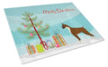 Boxer Christmas Tree Cutting Board Tempered Glass Kitchen Cutting Surface, Heat Resistant Chopping, Non-Slip Feet, Food Prep & Serving