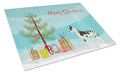 Great Dane Christmas Tree Cutting Board Tempered Glass Kitchen Cutting Surface, Heat Resistant Chopping, Non-Slip Feet, Food Prep & Serving