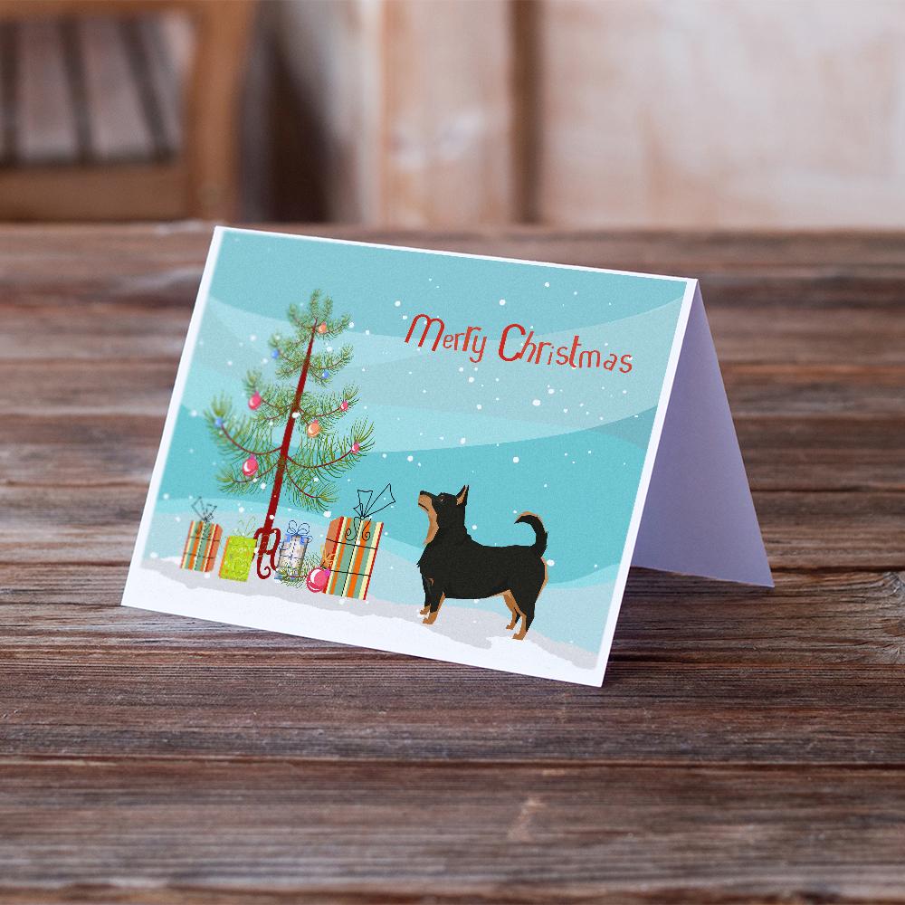 Lancashire Terrier Christmas Tree Greeting Cards Pack of 8 Blank Cards with Envelopes Whimsical A7 Size 5x7