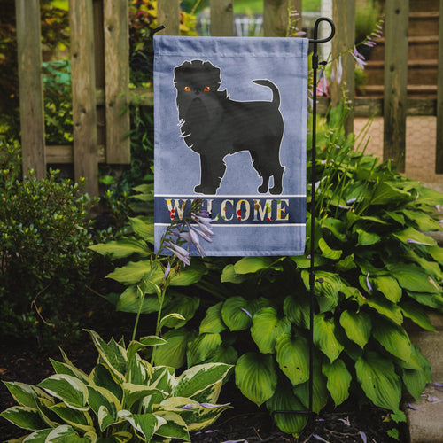 Affenpinscher Welcome Garden Flag Mailbox Decorative Yard Banner Outside Patio Artwork for Flower Beds, Garden Size, Multicolor