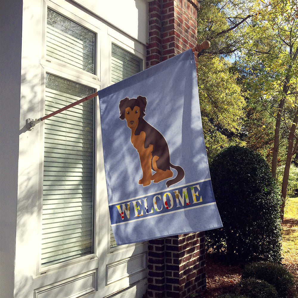 Persian Chihuahua Welcome House Flag 28x40 Porch Sleeve Pole Decorative Outside Yard Banner Artwork Wall Hanging, Polyester
