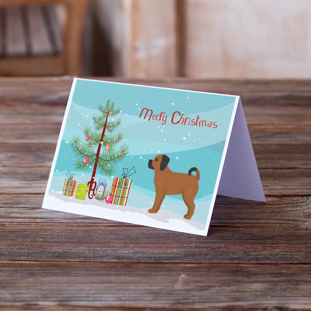 Puggle Christmas Tree Greeting Cards Pack of 8 Blank Cards with Envelopes Whimsical A7 Size 5x7